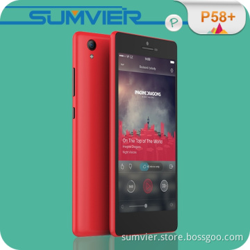 3G WCDMA Custom Android 5.0 5" Mtk6582 HD IPS Screen Mobile Phone (P58+)
